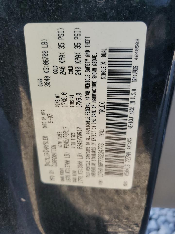 2007 Dodge Ram 1500 St VIN: 1D7HA18P77S234776 Lot: 68275745