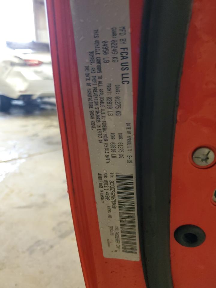 2019 Dodge Challenger Sxt VIN: 2C3CDZAG2KH719450 Lot: 70647685