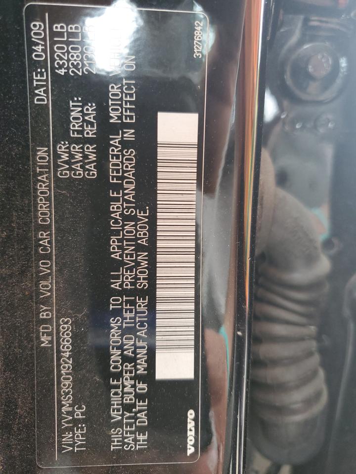 2009 Volvo S40 2.4I VIN: YV1MS390192466693 Lot: 65580595