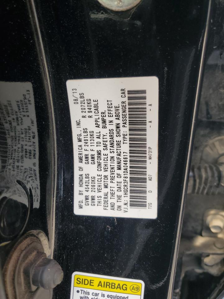 2013 Honda Accord Exl VIN: 1HGCR3F81DA046617 Lot: 68860685