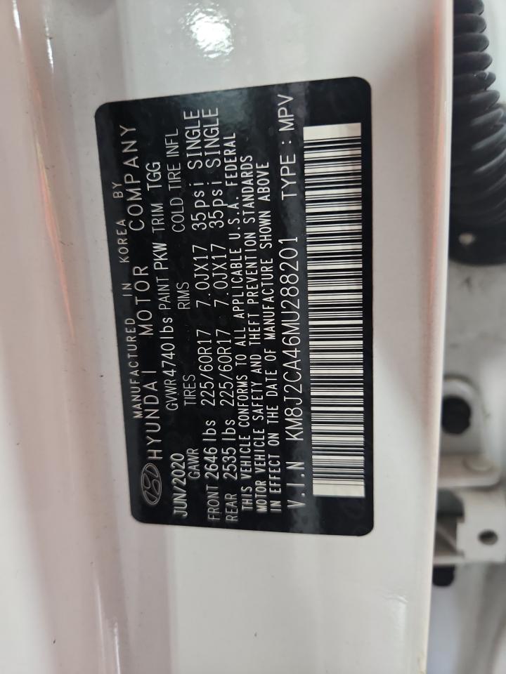 KM8J2CA46MU288201 2021 Hyundai Tucson Se