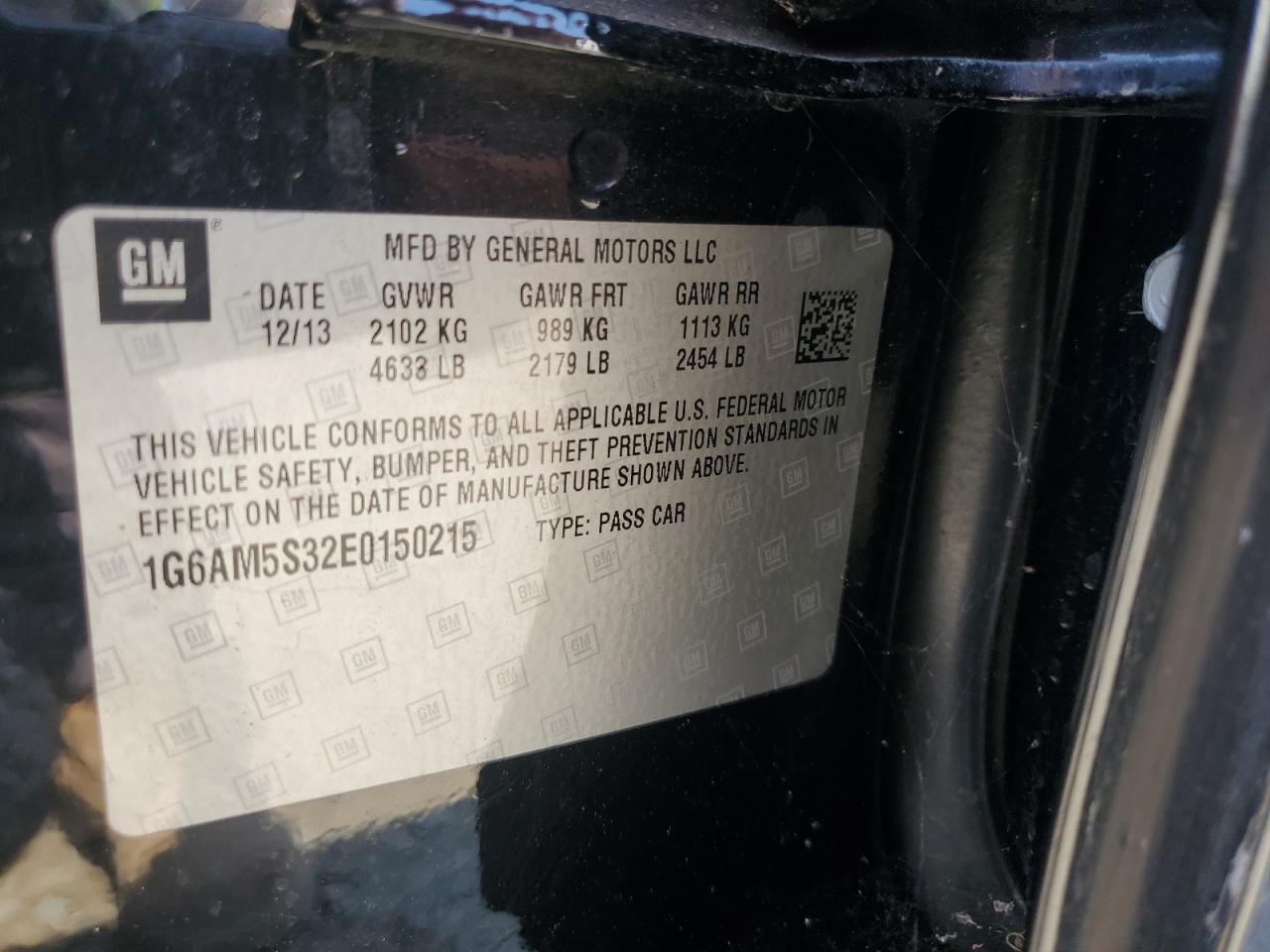 2014 Cadillac Ats Premium VIN: 1G6AM5S32E0150215 Lot: 69106515