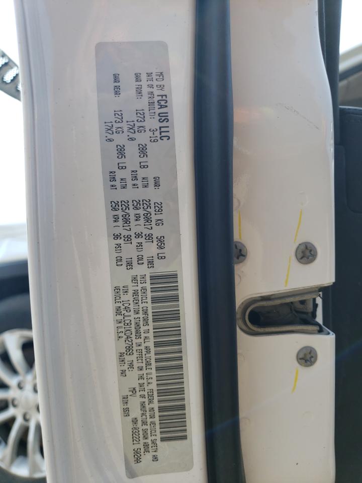 2019 Jeep Cherokee Latitude VIN: 1C4PJLCB1KD427869 Lot: 67202325