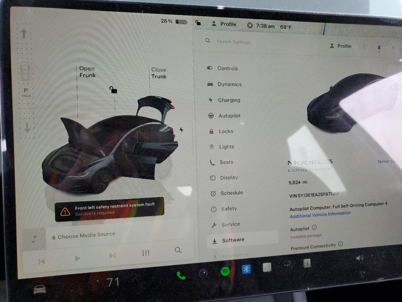 2025 Tesla Model 3 VIN: 5YJ3E1EA2SF971317 Lot: 66922985