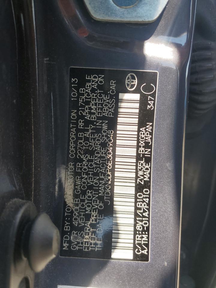 JTDKN3DP6E3049048 2014 Toyota Prius Plug-In