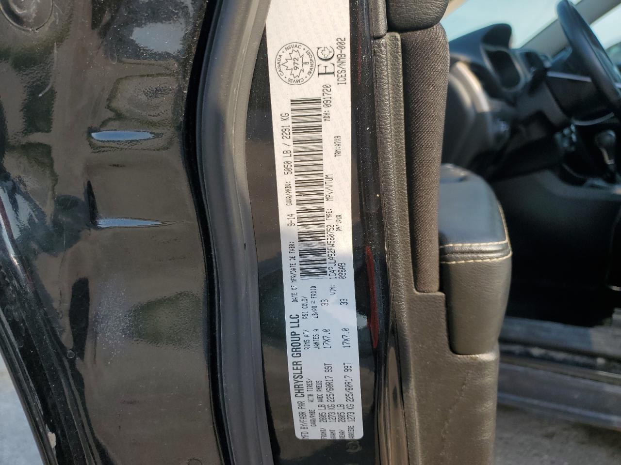 2015 Jeep Cherokee Sport VIN: 1C4PJLAB2FW560752 Lot: 68093875