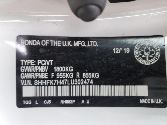 2020 HONDA CIVIC SPORT  