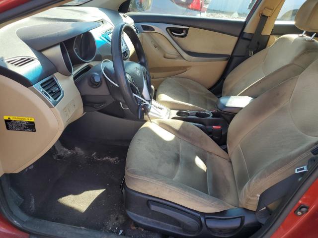 Sedans HYUNDAI ELANTRA 2012 Czerwony