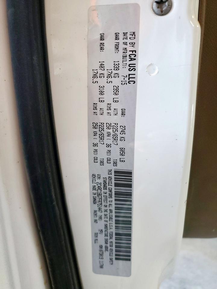 2015 Chrysler Town & Country Touring VIN: 2C4RC1BG7FR751447 Lot: 69075735