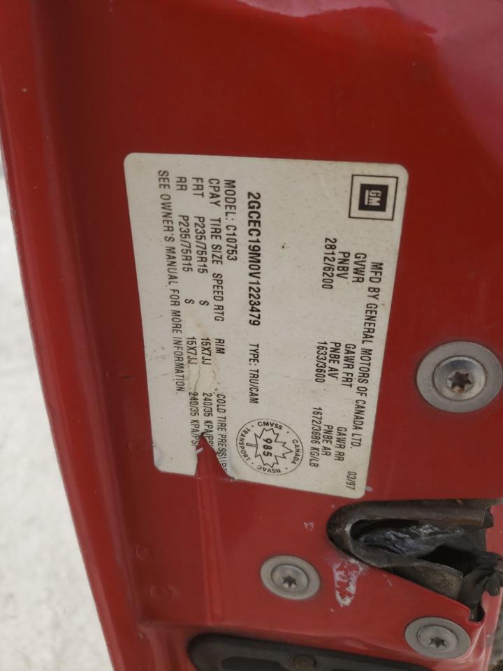 1997 Chevrolet Gmt-400 C1500 VIN: 2GCEC19M0V1223479 Lot: 68176175