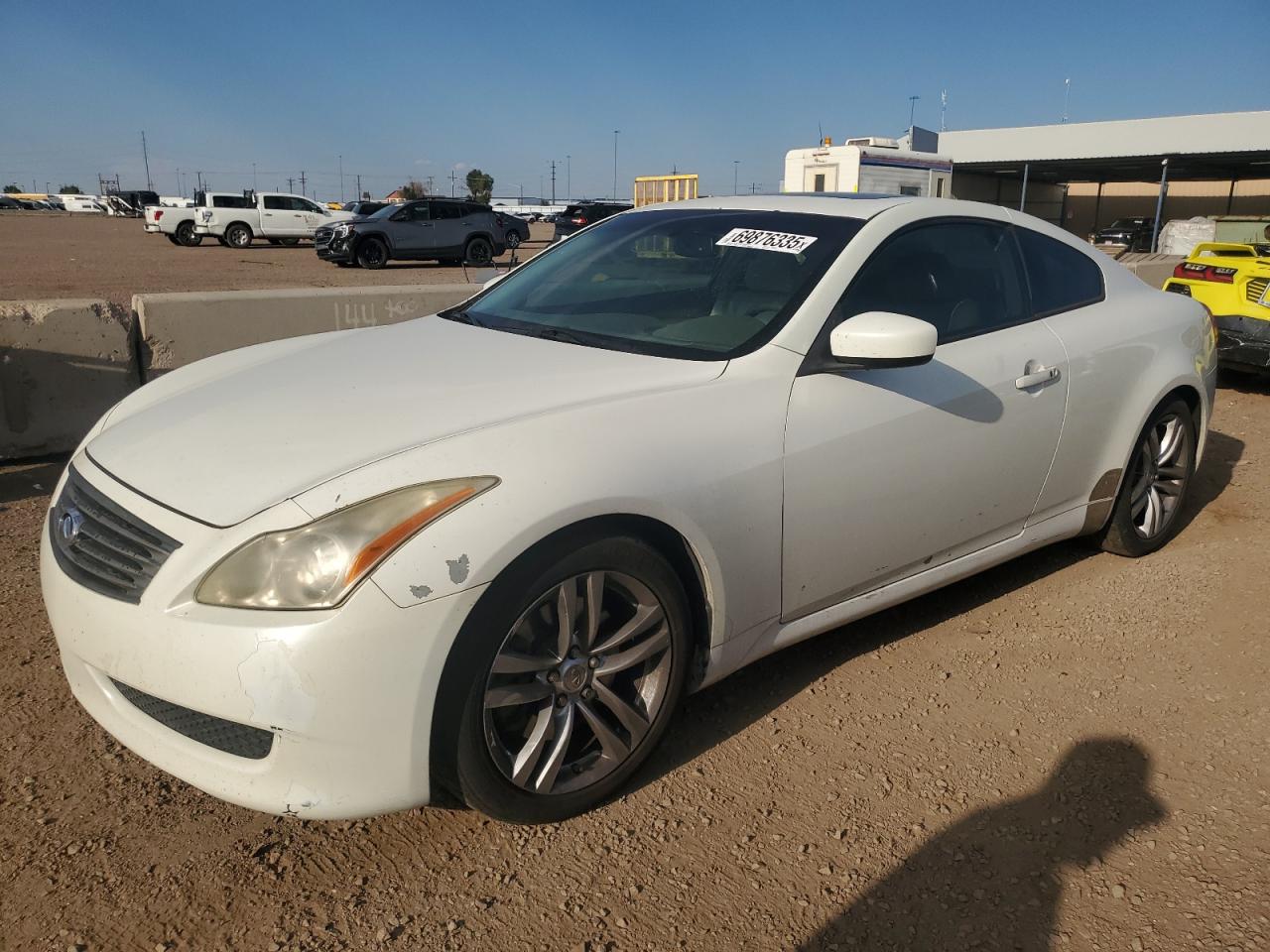 2008 Infiniti G37 Base white null gas JNKCV64E68M119018 photo #1