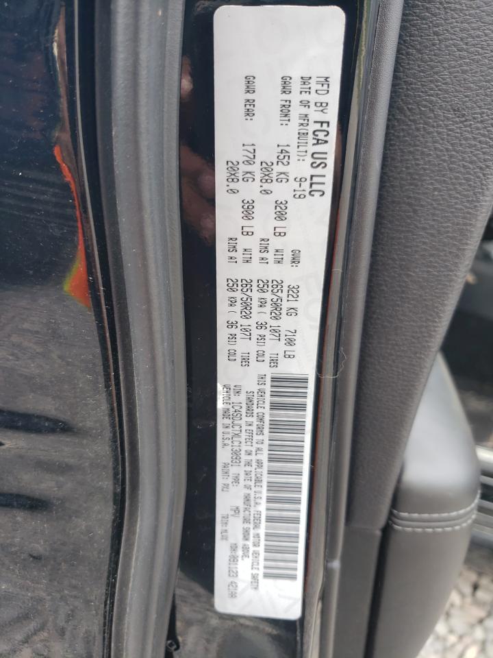 2020 Dodge Durango R/T VIN: 1C4SDJCTXLC130931 Lot: 67039165