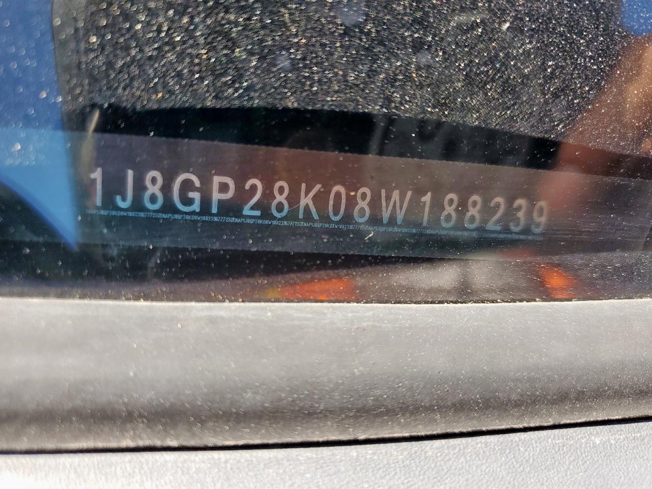 2008 Jeep Liberty Sport VIN: 1J8GP28K08W188239 Lot: 70905795