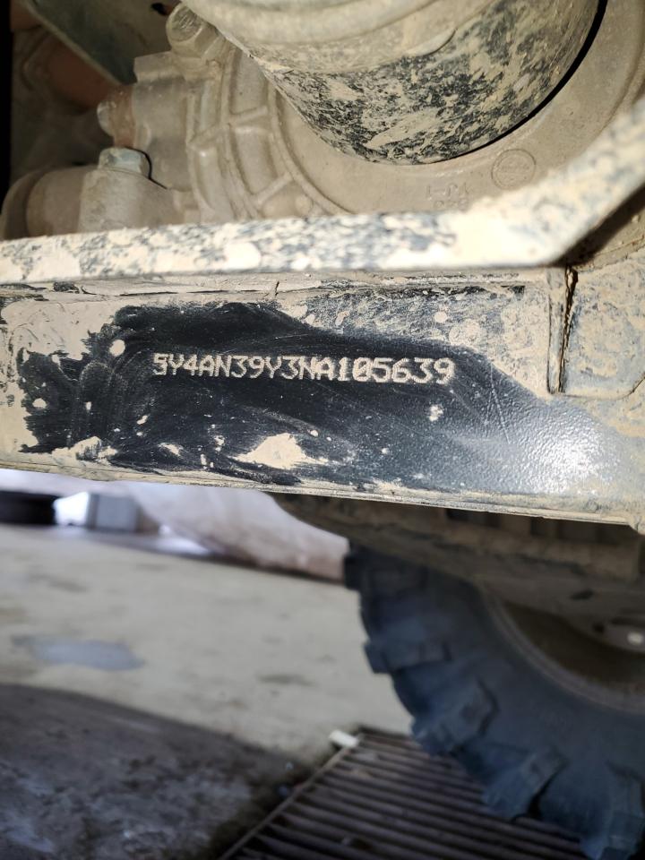 2022 Yamaha Yxe1000 VIN: 5Y4AN39Y3NA105639 Lot: 70507085