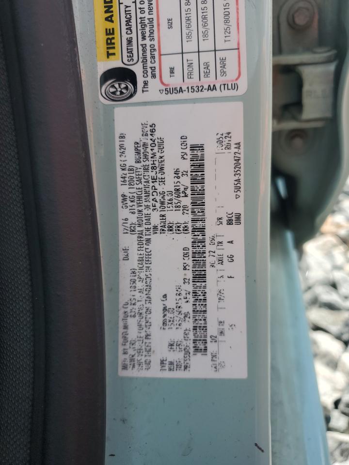 2017 Ford Fiesta Se VIN: 3FADP4EJ8HM104465 Lot: 69277415