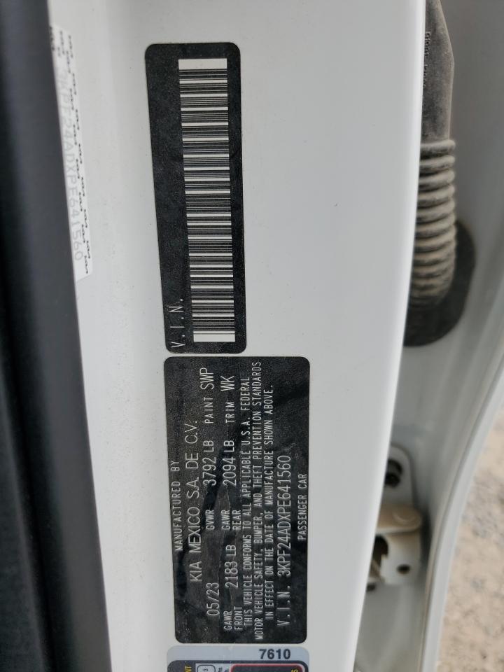 2023 Kia Forte Lx VIN: 3KPF24ADXPE641560 Lot: 69870285