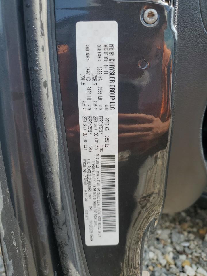 2012 Dodge Grand Caravan R/T VIN: 2C4RDGEG2CR161969 Lot: 68770095