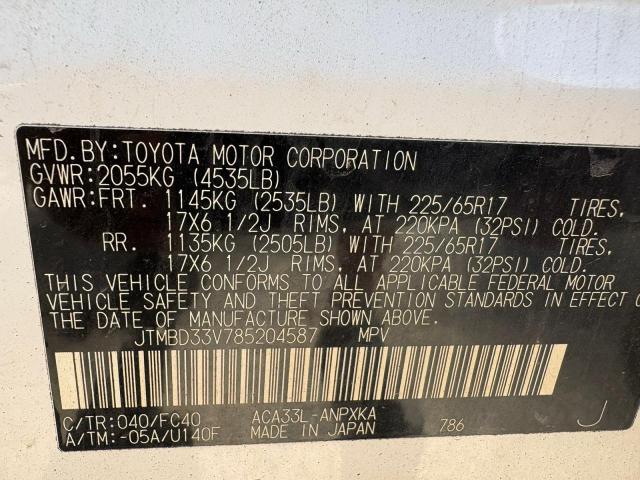 2008 TOYOTA RAV4   
