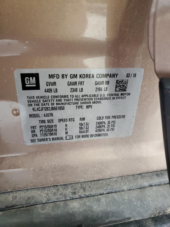 2018 Buick Encore Preferred Ii VIN: KL4CJFSB2JB661850 Lot: 67530685