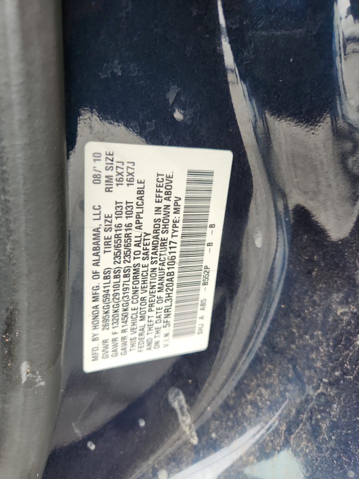 2010 Honda Odyssey Lx VIN: 5FNRL3H20AB106117 Lot: 67259605