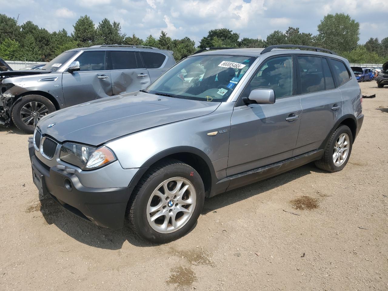 2004 BMW X3 2.5I silver null gas WBXPA73404WC37096 photo #1