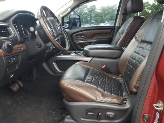 Pickups NISSAN TITAN 2016 Red