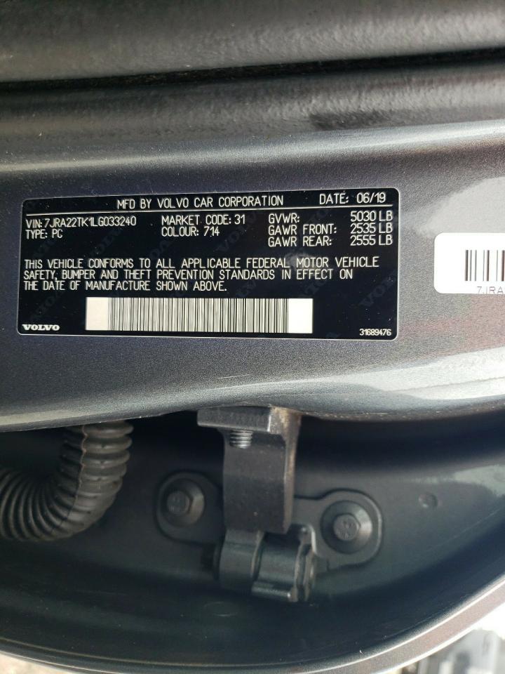 2020 Volvo S60 T6 Momentum VIN: 7JRA22TK1LG03324 Lot: 68137315