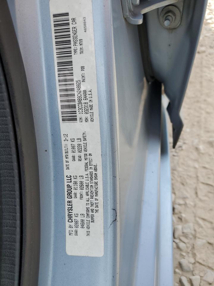 2012 Chrysler 200 Lx VIN: 1C3CCBAB9CN248825 Lot: 67619335