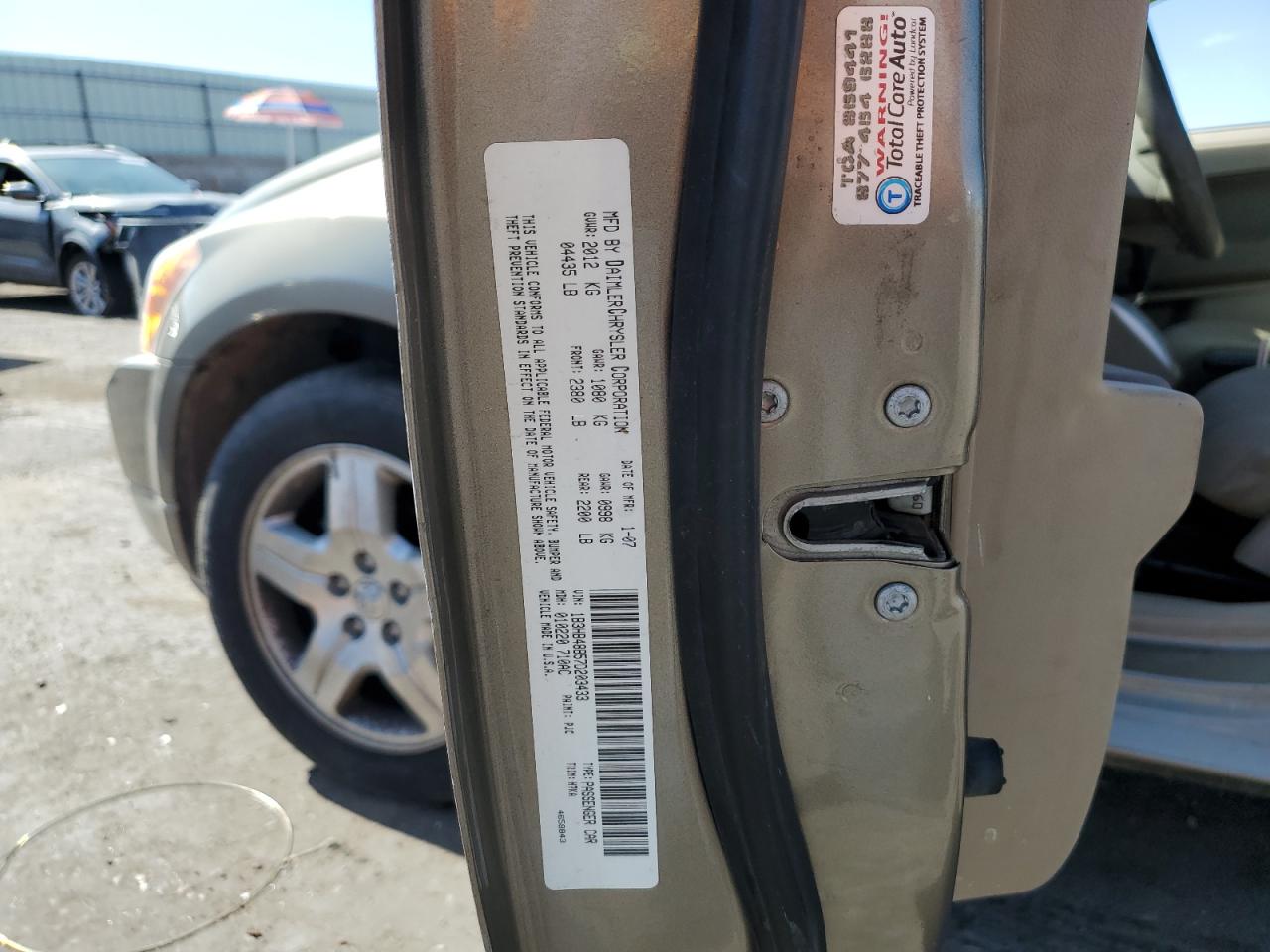 2007 Dodge Caliber Sxt VIN: 1B3HB48B57D203433 Lot: 67139005