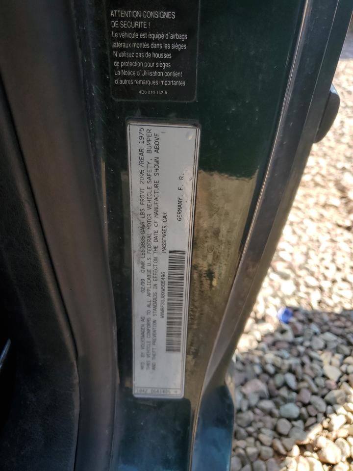 1999 Volkswagen Golf Gl Tdi VIN: WVWBF31J8XW585496 Lot: 70082945