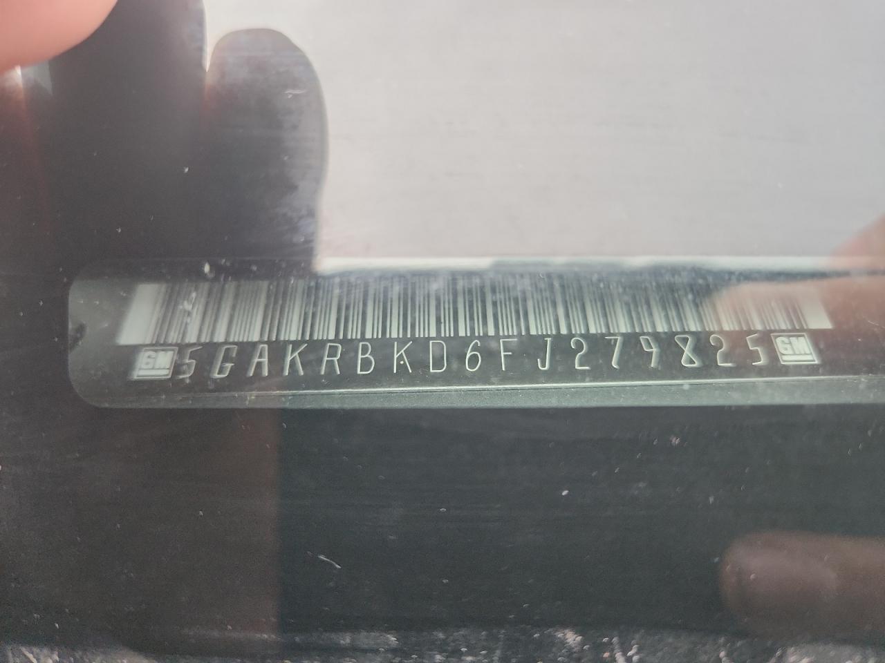 2015 Buick Enclave VIN: 5GAKRBKD6FJ279825 Lot: 68141965