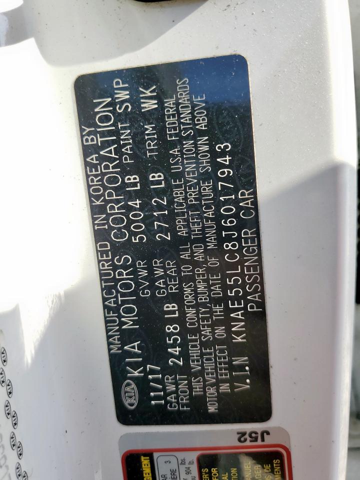 2018 Kia Stinger Gt2 VIN: KNAE55LC8J6017943 Lot: 67619065