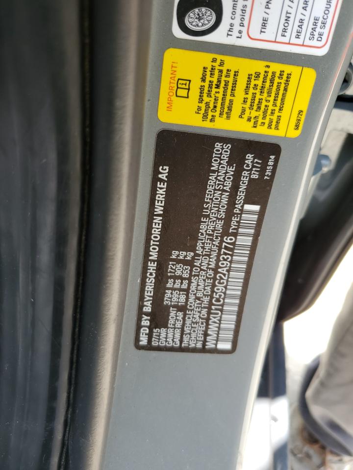 WMWXU1C59G2A93776 2016 Mini Cooper