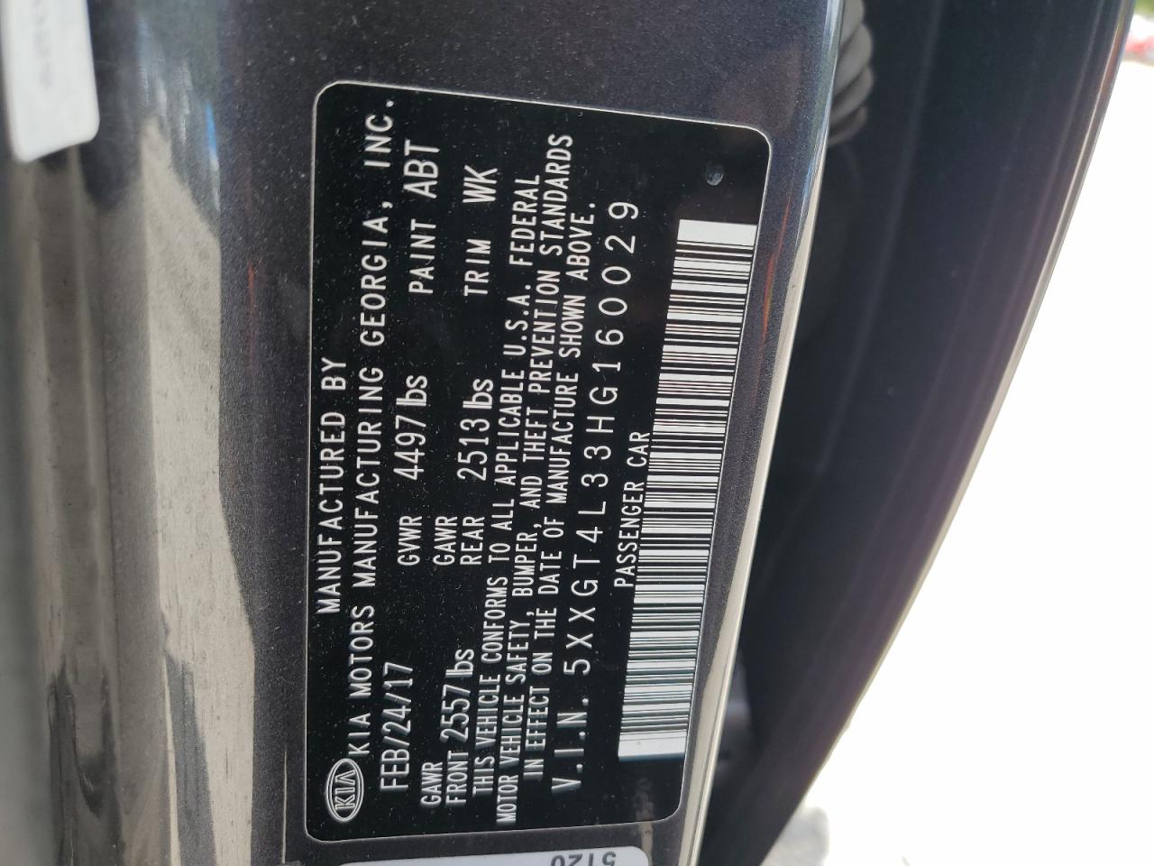 2017 Kia Optima Lx VIN: 5XXGT4L33HG160029 Lot: 70572145