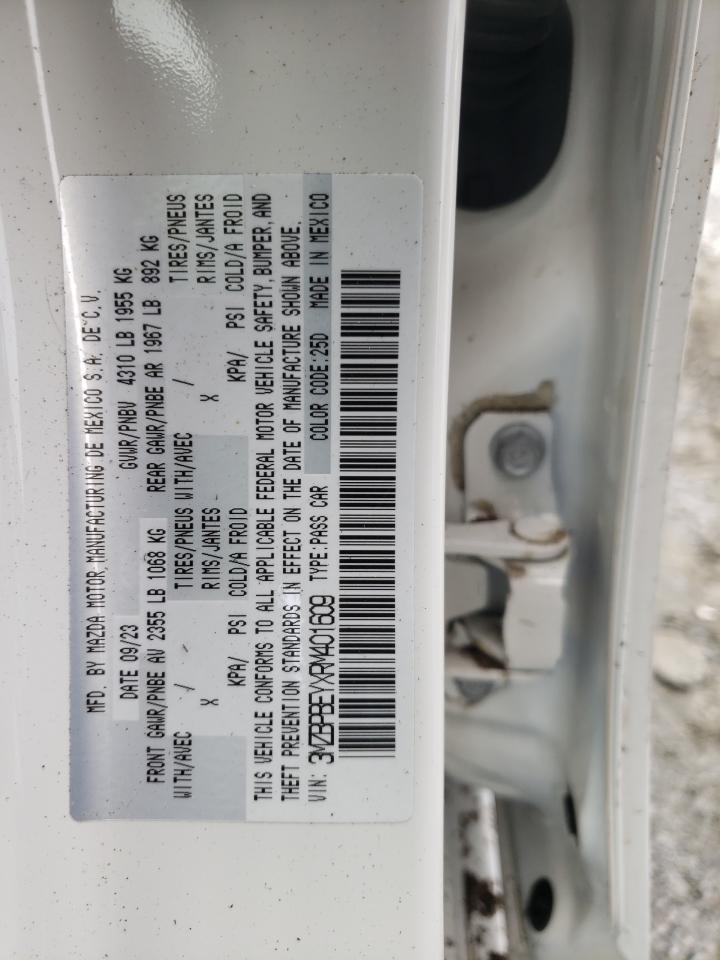 2024 Mazda 3 Premium Plus VIN: 3MZBPBEYXRM401609 Lot: 68117435