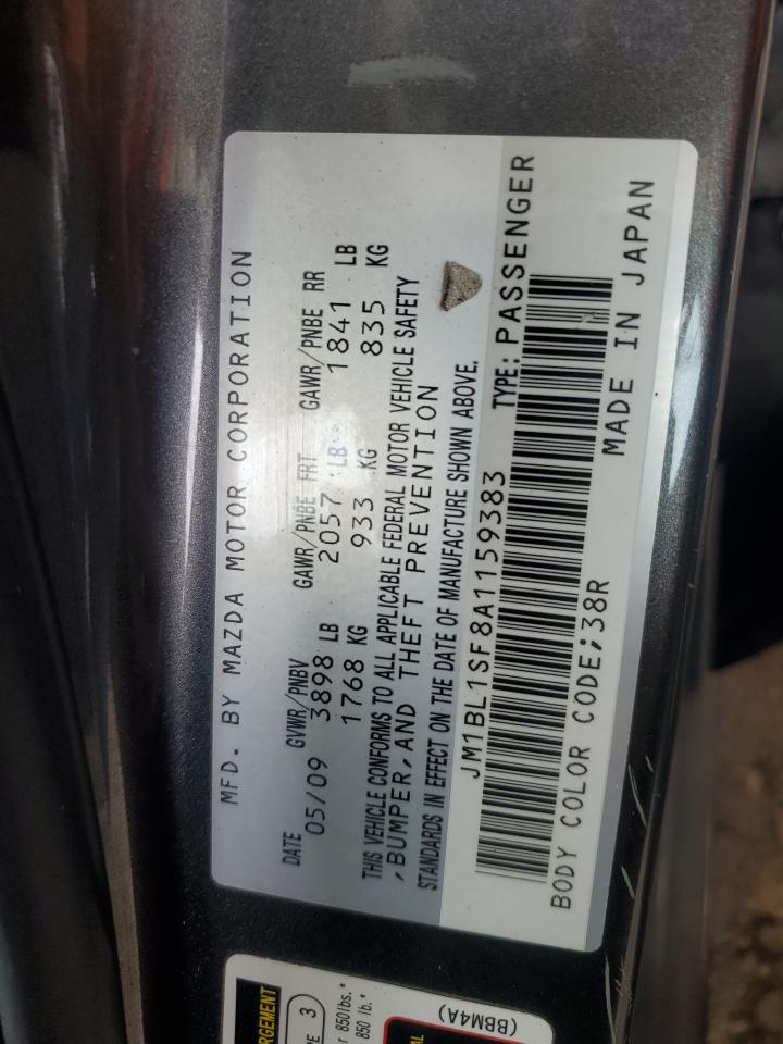 2010 Mazda 3 I VIN: JM1BL1SF8A1159383 Lot: 70670315