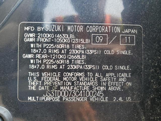 2012 SUZUKI GRAND VITARA JLX  