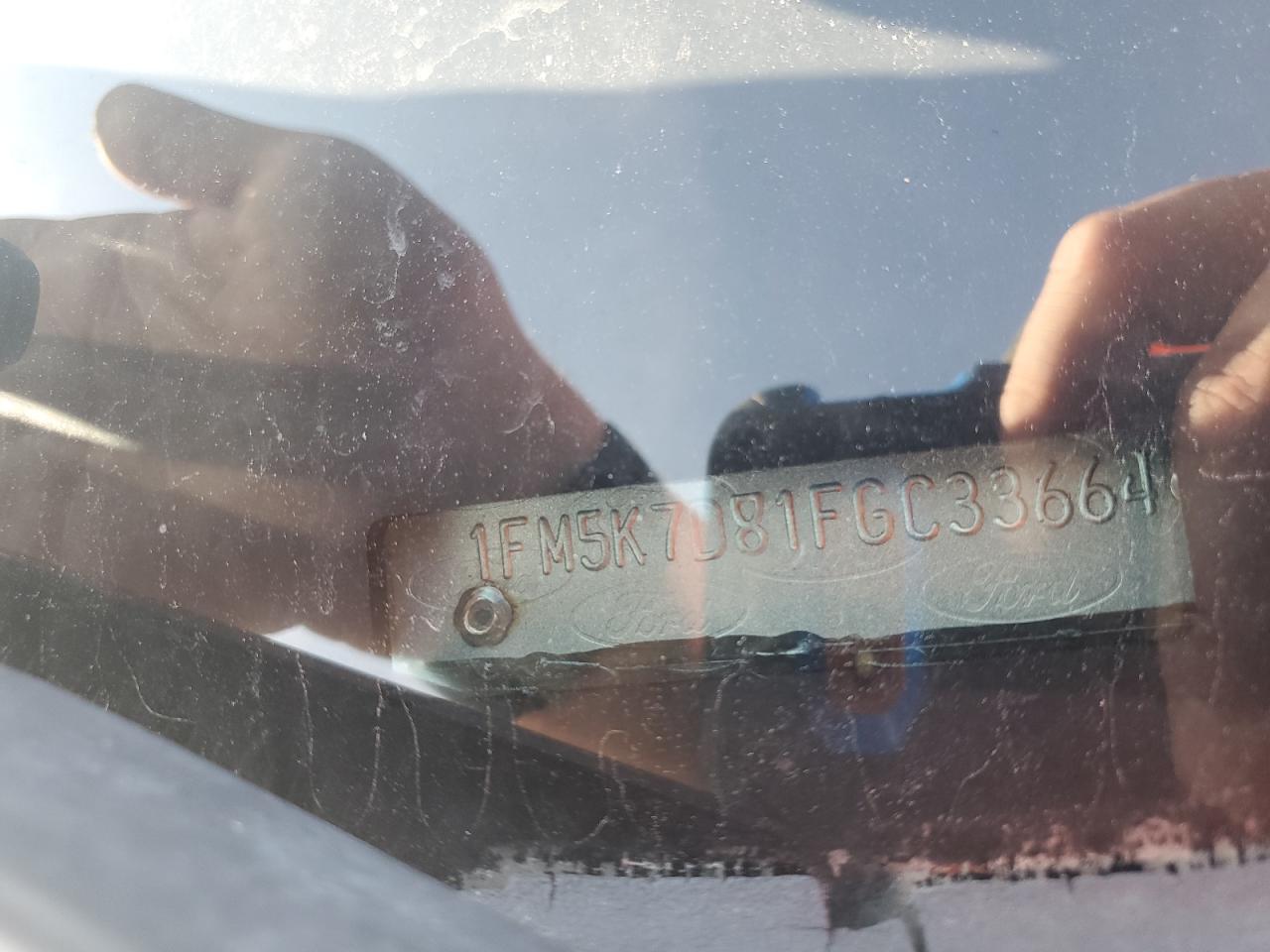 2015 Ford Explorer Xlt VIN: 1FM5K7D81FGC33664 Lot: 68645605