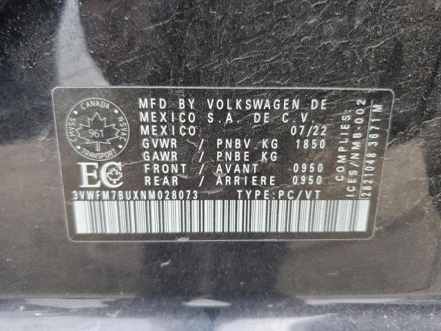 2022 VOLKSWAGEN JETTA COMFORTLINE  