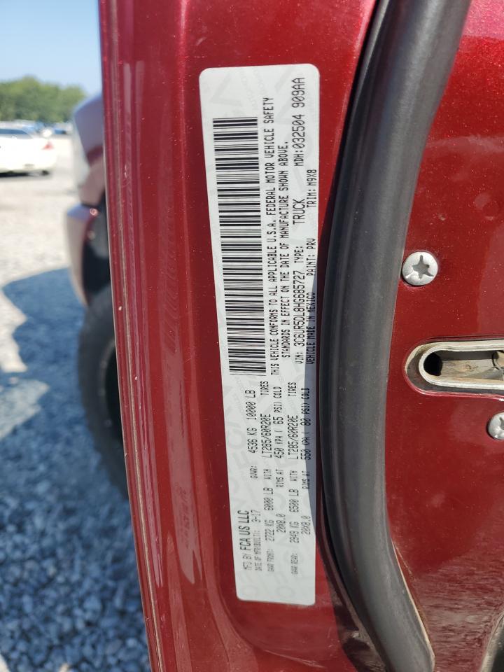 2017 Ram 2500 Slt VIN: 3C6UR5DL8HG685727 Lot: 68184875