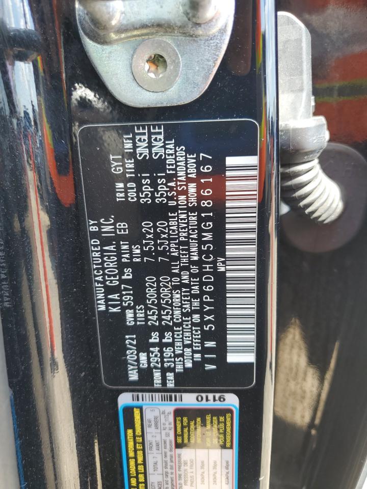 2021 Kia Telluride S VIN: 5XYP6DHC5MG186167 Lot: 68872905