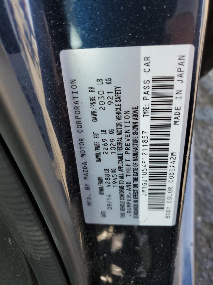 2015 Mazda 6 Sport VIN: JM1GJ1U54F1211857 Lot: 69210655