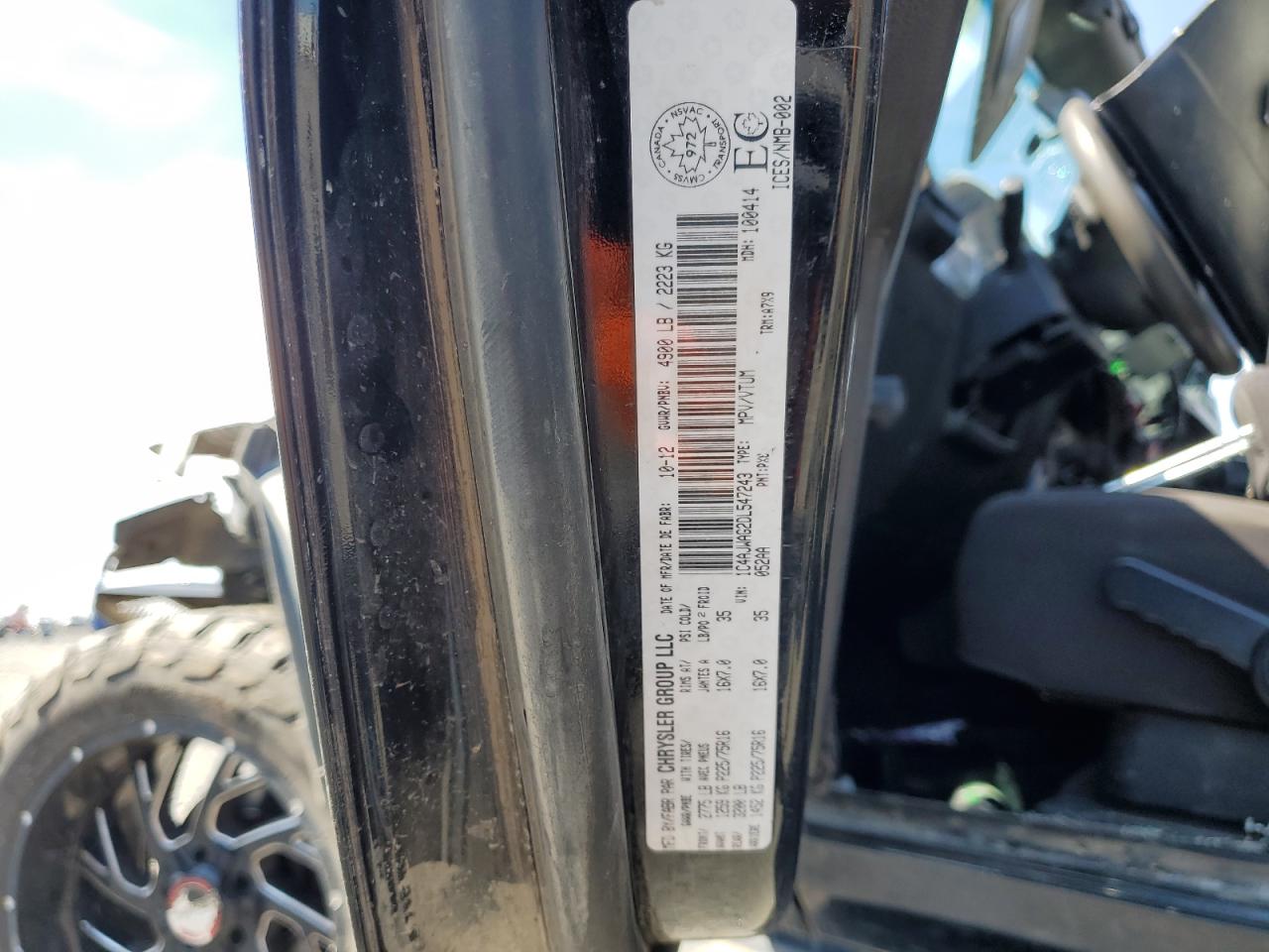 2013 Jeep Wrangler Sport VIN: 1C4AJWAG2DL547243 Lot: 69401525