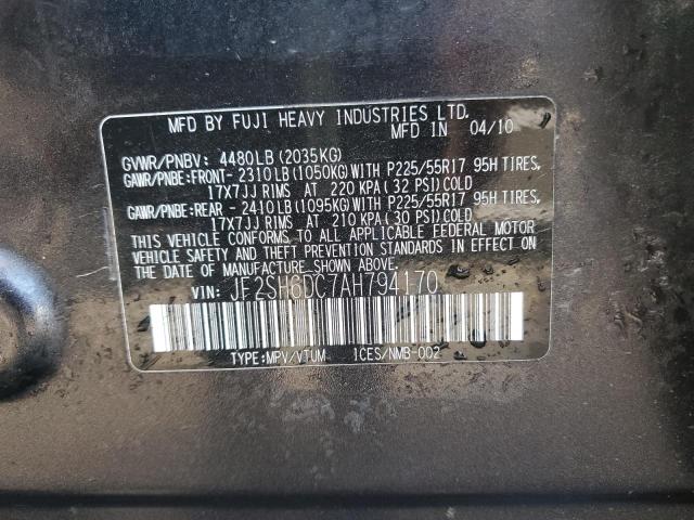 2010 SUBARU FORESTER 2.5X LIMITED  