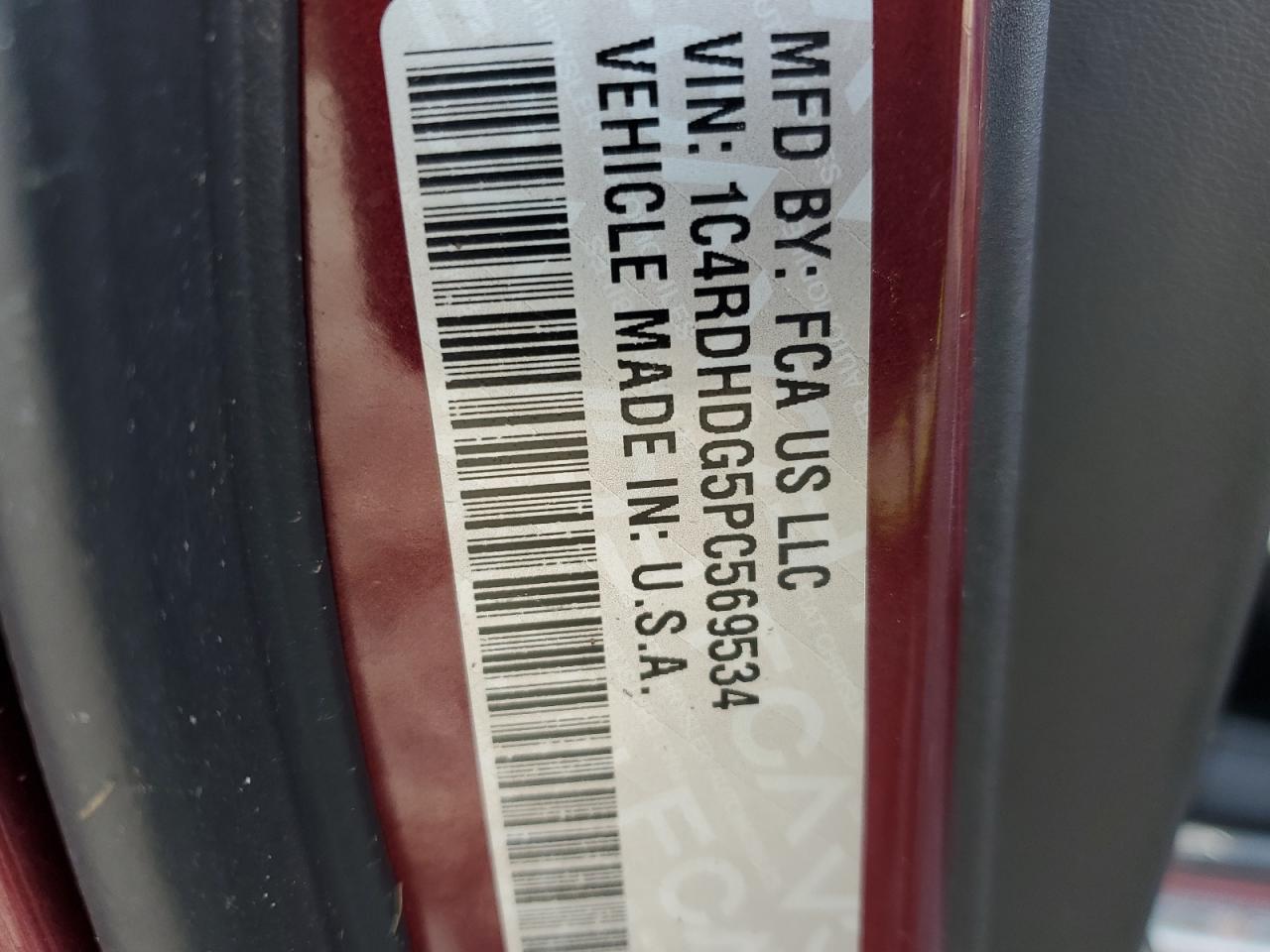 2023 Dodge Durango Gt VIN: 1C4RDHDG5PC569534 Lot: 70062785