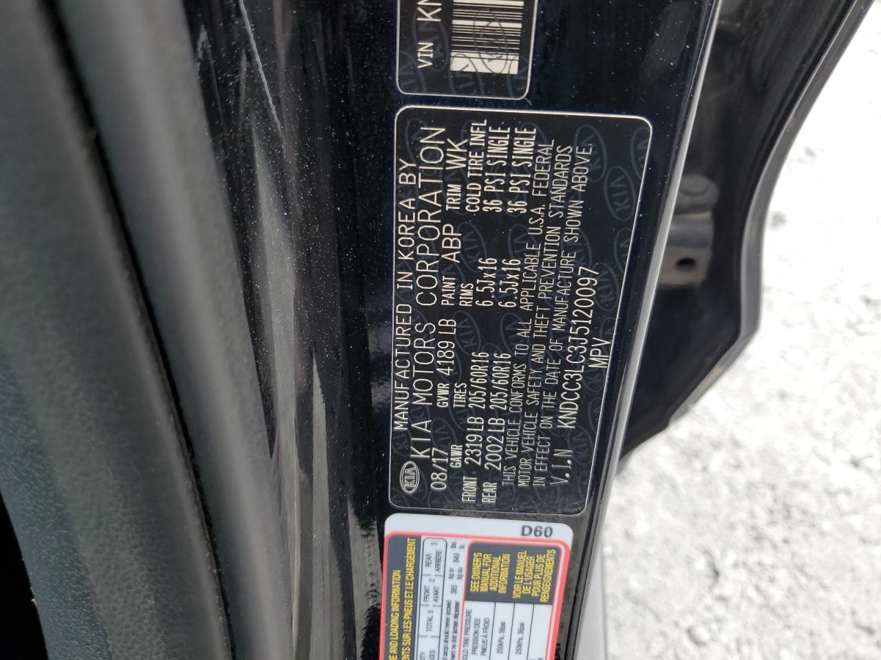 2018 Kia Niro Ex VIN: KNDCC3LC3J5120097 Lot: 70481365