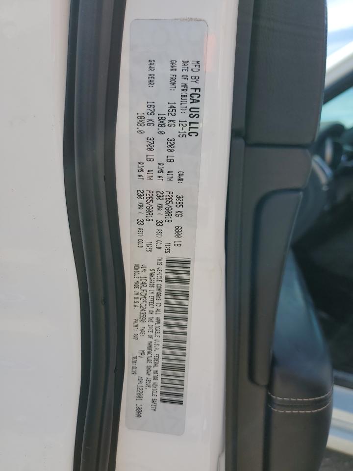 2015 Jeep Grand Cherokee Overland VIN: 1C4RJFCM3FC243590 Lot: 71129185