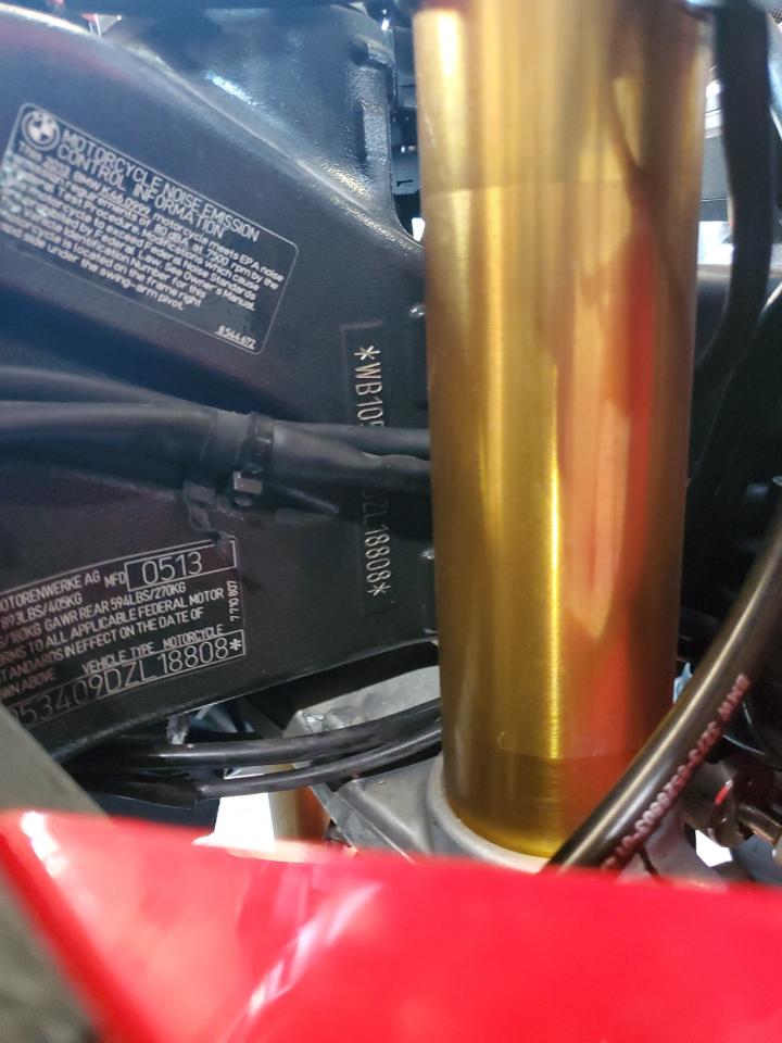 2013 BMW S 1000 Rr VIN: WB1053409DZL18808 Lot: 67590725