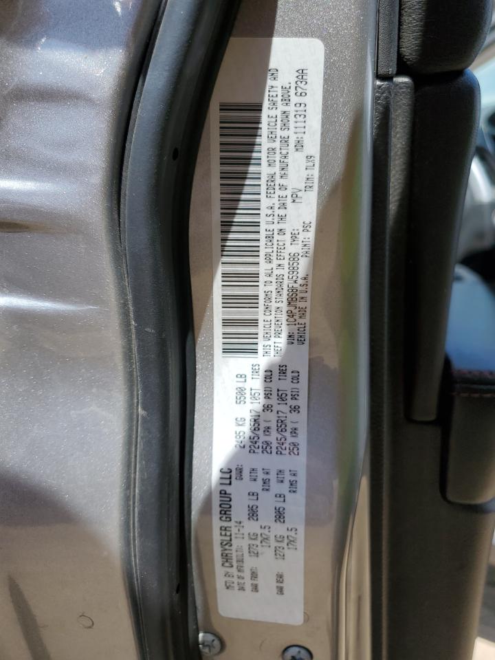 2015 Jeep Cherokee Trailhawk VIN: 1C4PJMBS8FW598586 Lot: 69026945