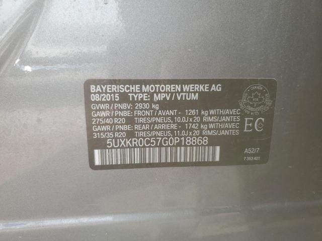 2016 BMW X5 XDRIVE35I  